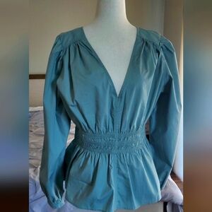 Gap paplum top, size M